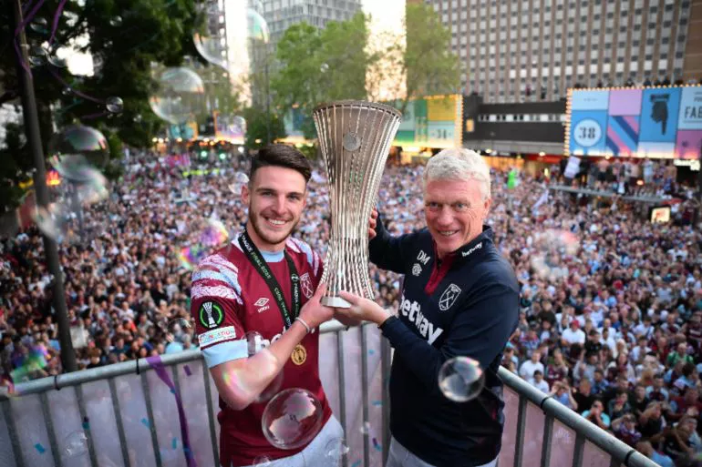 Problem For Arsenal- immediately after getting their first official huge fee rejected, David Moyes has advised Declan Rice to…….