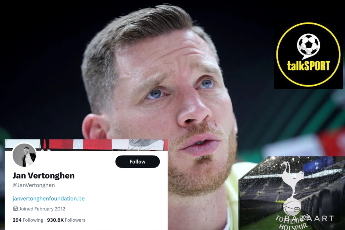 Funny! Jan vertonghen make hilarious comment on Talk sport Tweet about his Ex spur player