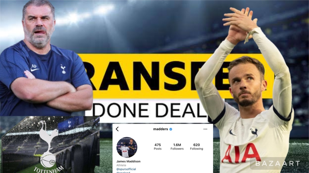 Warm Message!!James Maddison reacts with three words on Instagram after Tottenham new signing