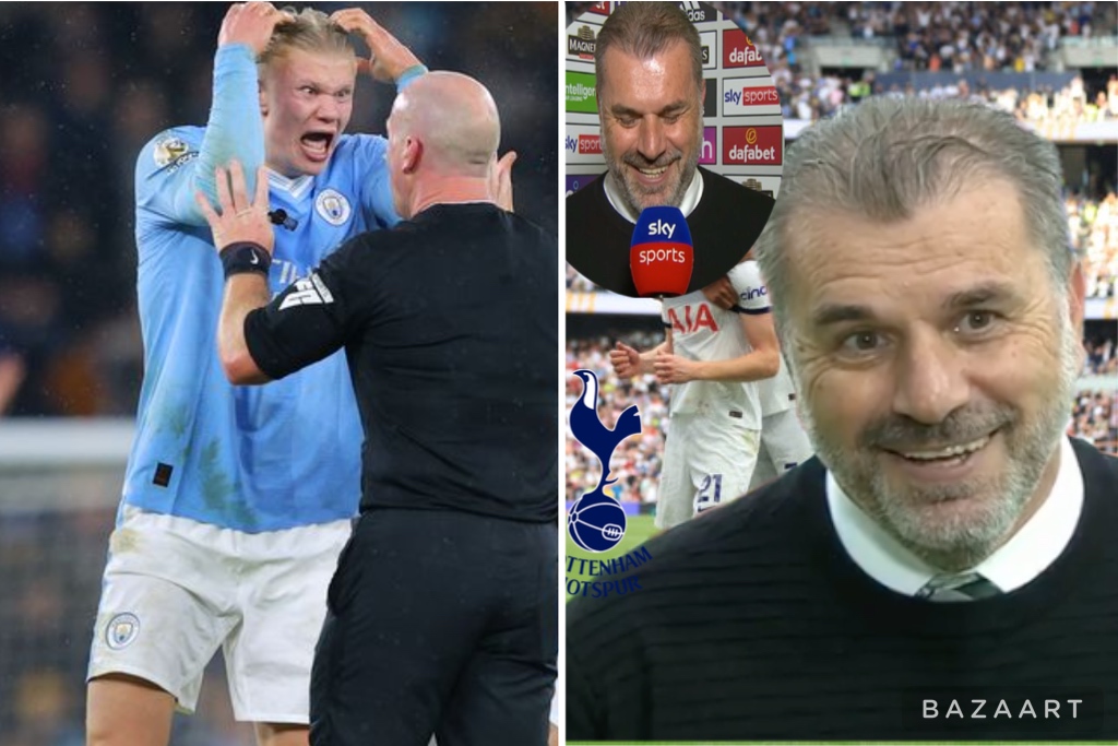 Erling Haaland has delivered a damning verdict of a refereeing decision from Simon Hooper after Manchester City’s Premier League draw with Tottenham Hotspur.