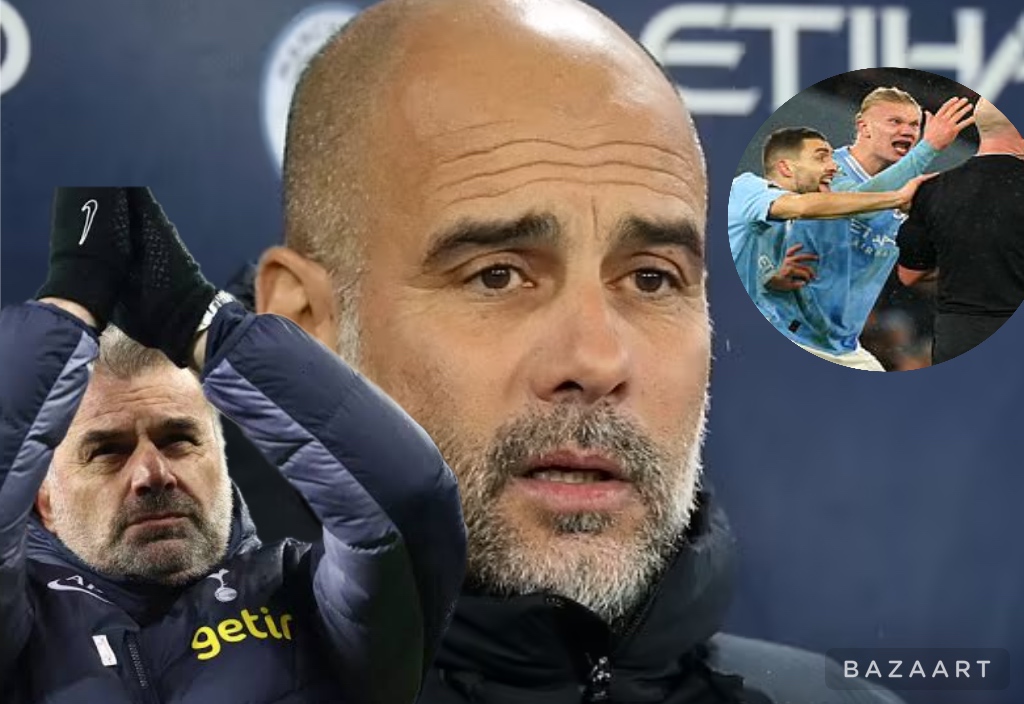 Man city fans causes “Miscreant”.. Ange provide a heavy prove which may cause pep and club to face hefty fine after protest in draw against Tottenham Still Guardiola called Haaland furious reaction to Simon Hooper was “human instinct”…