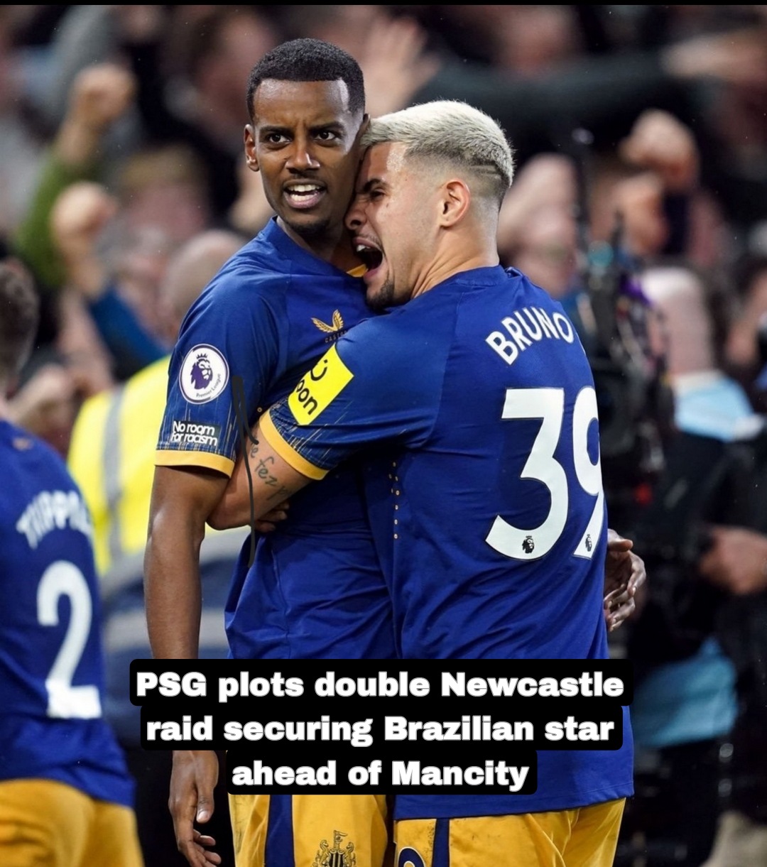 Newcastle United’s Bruno Guimarães is reportedly a target for Paris Saint-Germain in the upcoming summer transfer window as they aim to bolster their midfield for the next season.