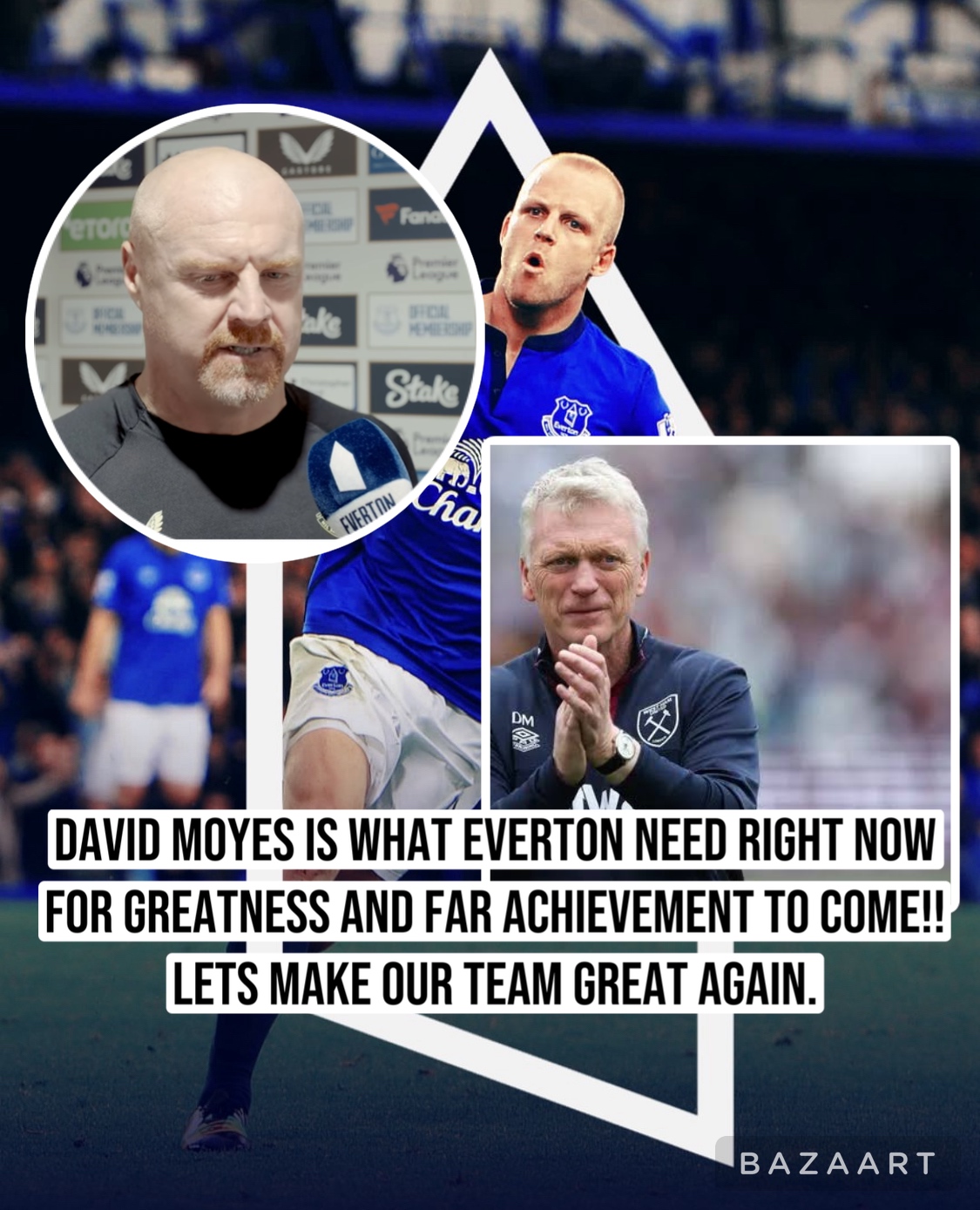 DAVID MOYES IS WHAT EVERTON NEED RIGHT NOW FOR GREATNESS AND FAR ACHIEVEMENT TO COME!! LETS MAKE OUR TEAM GREAT AGAIN.