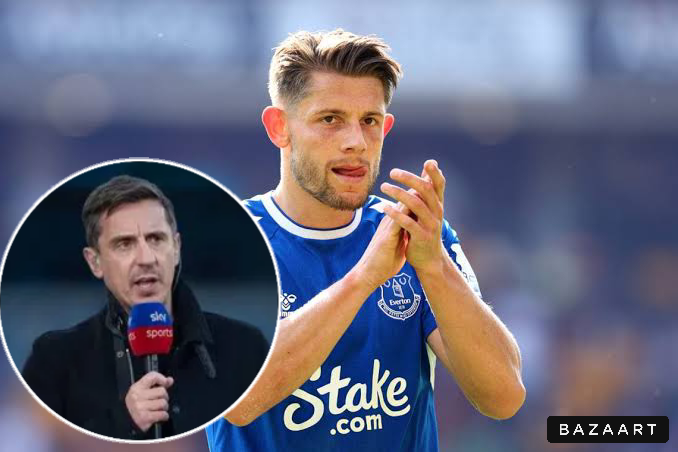 Gary Neville destroys Everton defender James Tarkowski after recent development