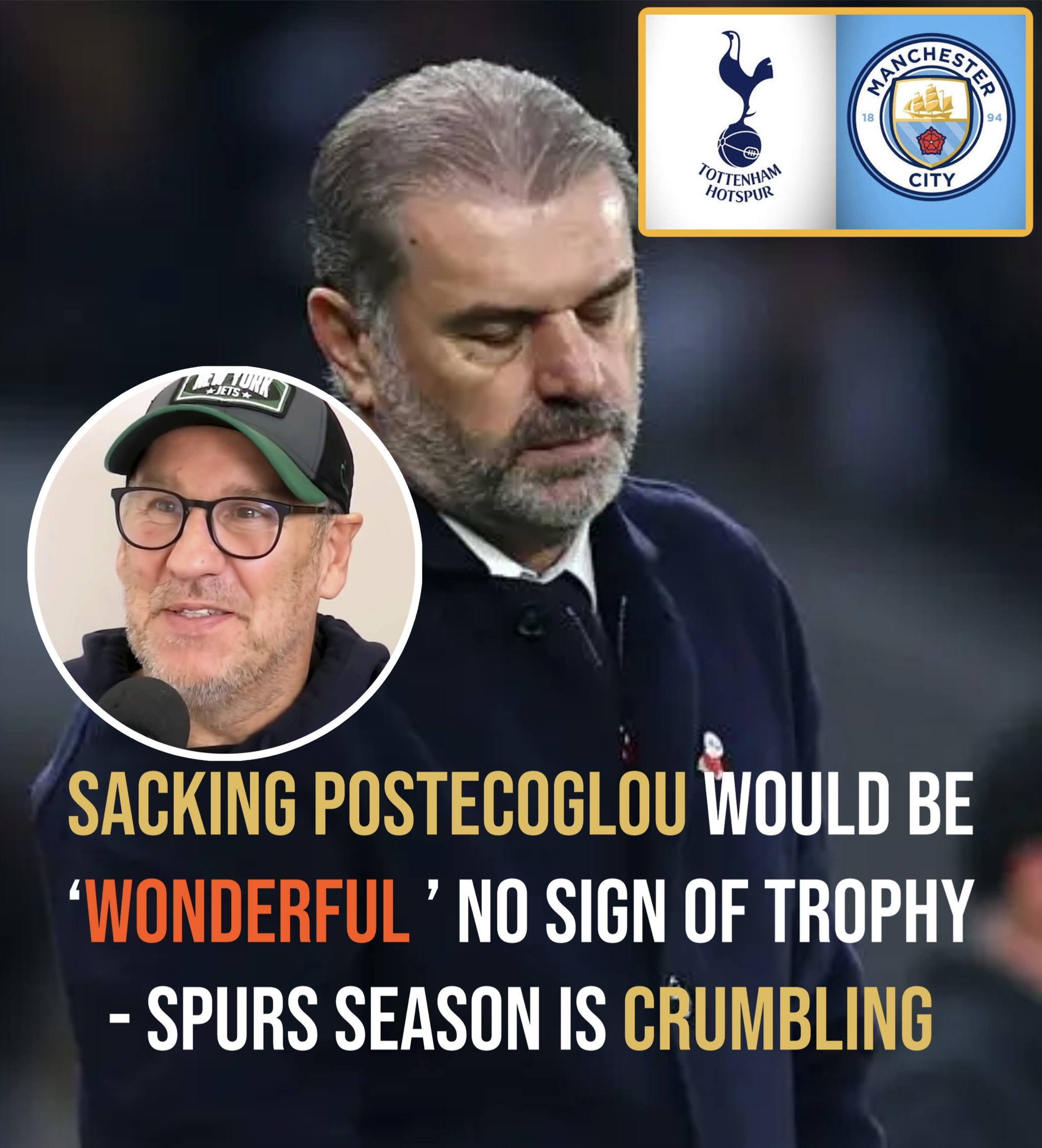 Sacking Postecoglou would be ‘wonderful ’ No sign of trophy – spurs season is crumbling – paul merson