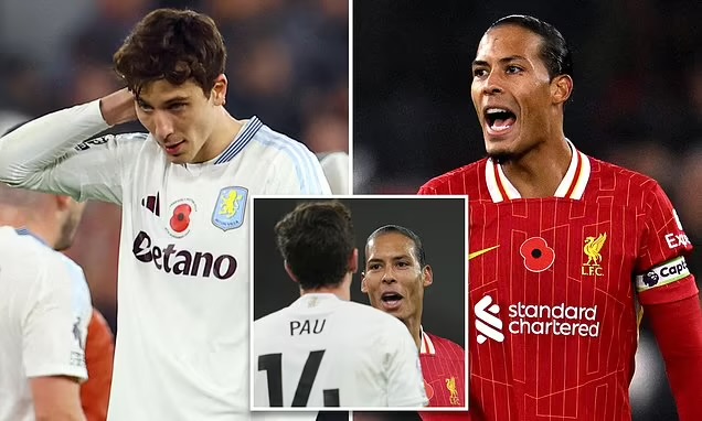 FANS SPOT VIRGIL VAN DIJK TWO-WORDS MESSAGE TO PAU TORRES AFTER VAR FAILED TO GIVES PAU TORRES THE DECISION,WHAT HE SAID HAS BEEN REVEALED AND FANS LEFT ANGRY