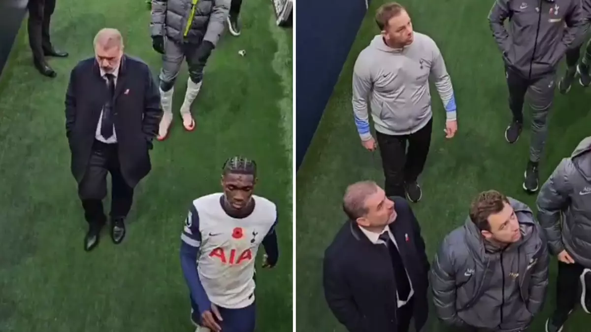 Fan footage shows Ange Postecoglou clashing with his own supporters as pressure builds on Tottenham boss