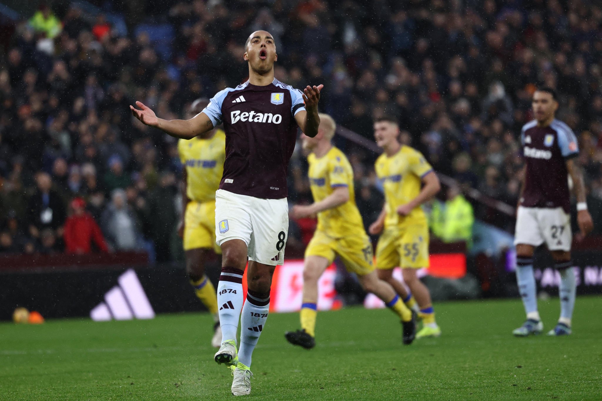 ONE ASTON VILLA PLAYER WENT STRAIGHT OVER TO TIELESMAN AFTER MISSED PENALTY AS UNSEEN GESTURE SPOTTED