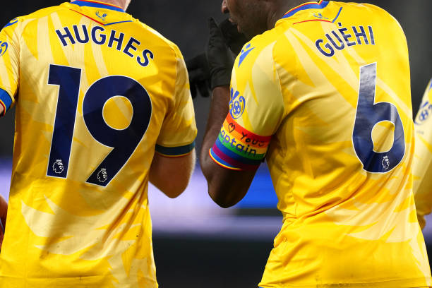 Marc Guehi’s father responds to FA as England star wears ‘altered’ rainbow armband for second straight game