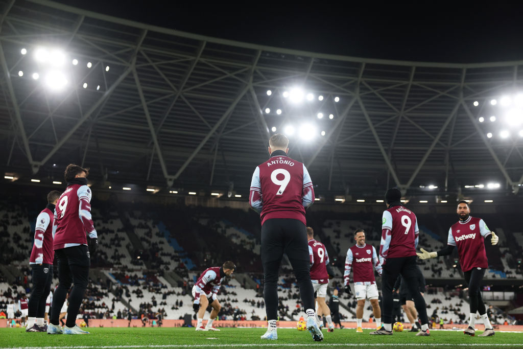 A WARRIOR & FIGHTER; IT WAS A WARM ATMOSPHERE AT THE LONDON STADIUM AS FANS AND TEAMMATES PAID TRIBUTE TO MICHAIL ANTONIO WITH TOUCHING GESTURE