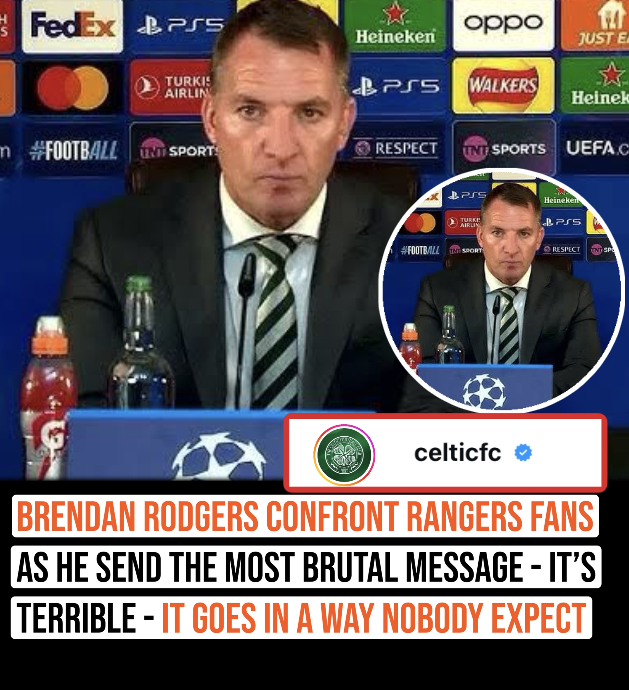 Brendan Rodgers confront Rangers fans  as he send the most brutal message – it’s terrible – it goes in a way nobody expect