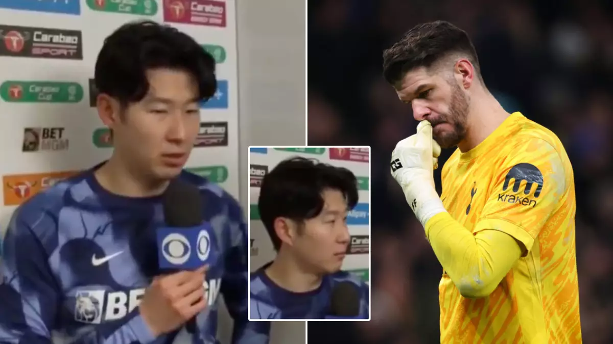 SON HEUNG-MIN MAKES HIS FEELINGS CLEAR ON FRASER FORSTER AFTER HIS TWO HORRENDOUS MISTAKES AGAINST MAN UTD