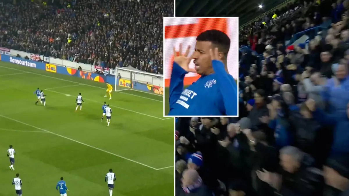 The noise inside Ibrox when Hamza Igamine scored against Spurs is genuinely insane