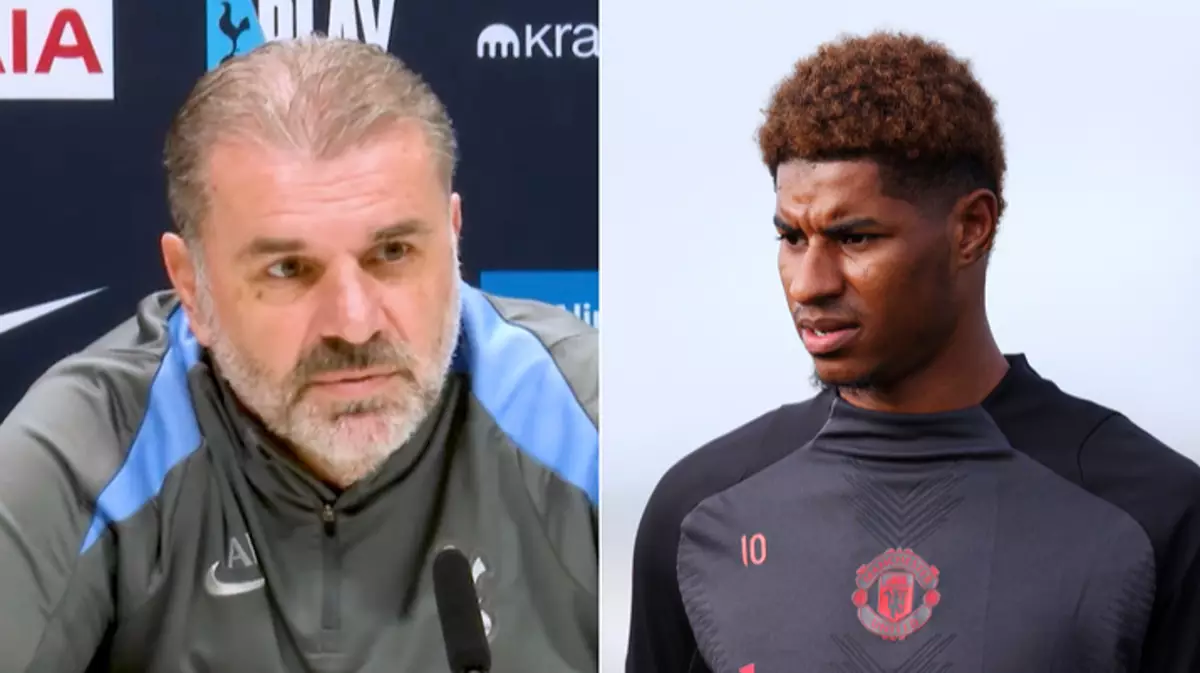 Tottenham Hotspur boss Ange Postecoglou has spoken about Marcus Rashford amid the uncertainty over his Manchester United future. Speculation surrounding Rashford’s future increased this week after he was left out of United’s matchday squad for the derby win over rivals Manchester City. On Tuesday night, journalist Henry Winter posted his interview with Rashford, during which he asked the Englishman whether he is staying or going. Rashford went on to reply: “For me, personally, I think I’m ready for a new challenge and the next steps.” As a result, with the January transfer window on the horizon, Rashford has been linked with a host of different clubs around the globe. Despite not being directly linked with the North London club, Spurs boss Postecoglou was asked about Rashford ahead of their Carabao Cup tie against United. The Australian said: “No interest, don’t care, no interest. He’s a Man United player, a very good player, they’ve got plenty of good players. “But I manage my players and I guess other managers will manage their own players. In terms of Marcus’ situation, I have no real desire to examine it any further.” When pushed on whether Spurs would consider a move for Rashford, Postecoglou added: “Oh, mate, if I looked at everyone who we were linked to I’d have no time to do anything else, to be honest. I’ve got other people to do that part of the process. “For us, we’ve been pretty disciplined in terms of what we’re trying to build here and will continue to be so. You can ask me about Marcus, but you could ask me about any Premier League footballer, I’m going to say the same thing.” Marcus Rashford new club latest odds Odds were correct at the time of writing via Sky Bet Paris Saint Germain – 11/4 Any Saudi Pro League Club – 11/2 Arsenal – 9/1 Any MLS Club – 10/1 Chelsea – 12/1 Barcelona – 14/1 Bayern Munich – 16/1 Juventus – 25/1 Real Madrid – 25/1