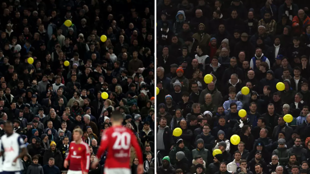 Why Tottenham fans released yellow balloons during Carabao Cup tie against Man Utd