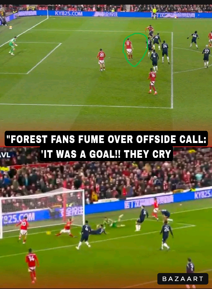 “FOREST FANS FUME OVER OFFSIDE CALL: ‘IT WAS A GOAL!! THEY CRY