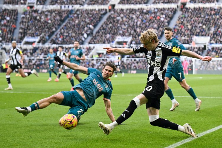 WHAT FURIOUS ANTHONY GORDON COULD BE HEARD SAYING TO NEWCASTLE UNITED TEAMMATES IN BOURNEMOUTH LOSS