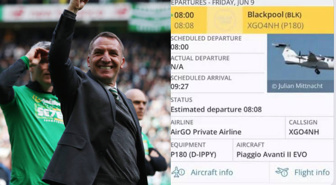 CELTIC ON THE VERGE TO SIGN TOP SUMMER TARGET AS CELTIC FANS COULDN’T WAIT A BIT THEY MOVED TO TRACKED THE PRIVATE PLANE