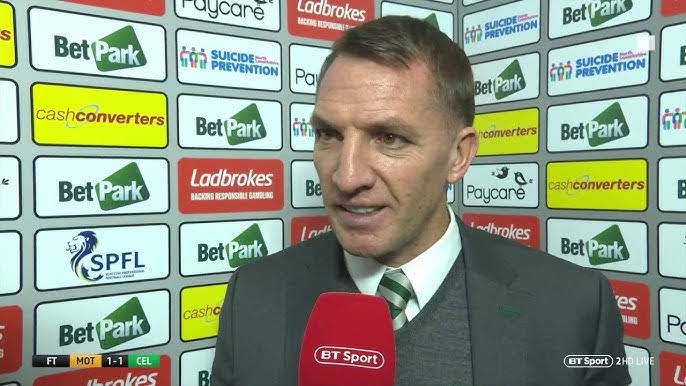 Brendan Rodgers post match interview is a top notch – yeah! the giant of Scottish football