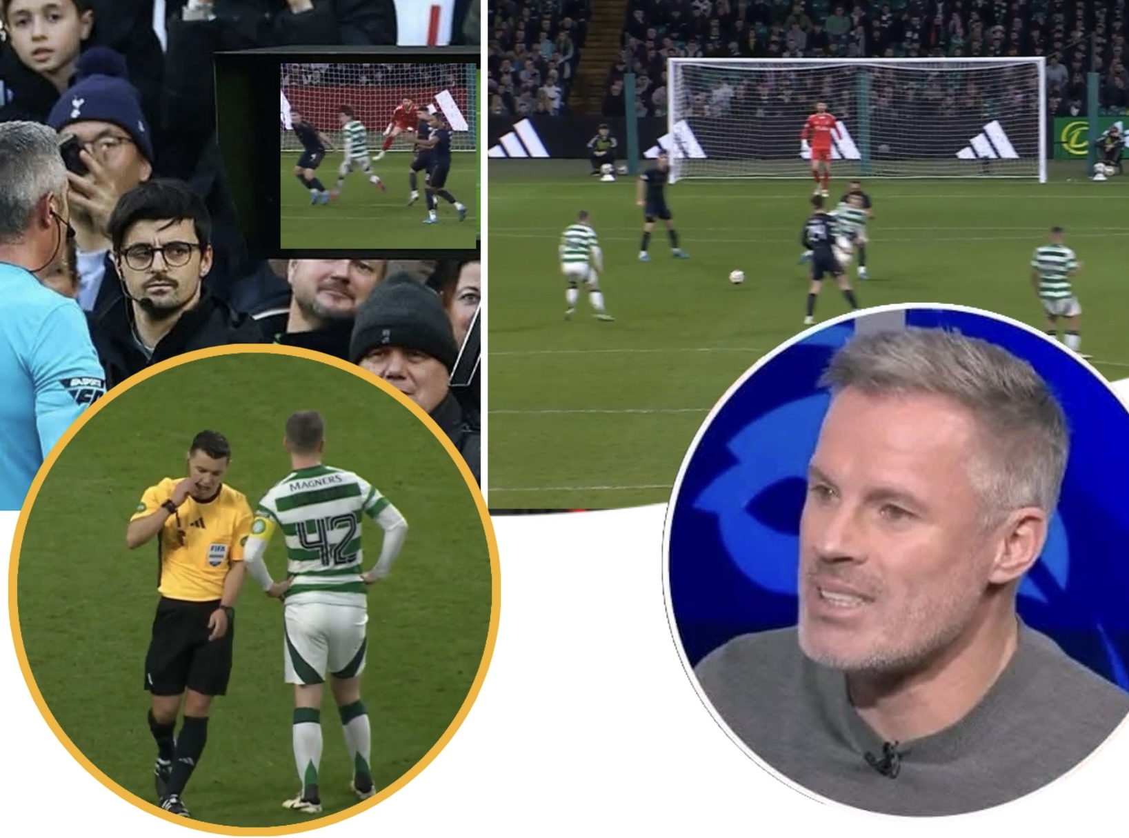 With a clear footage Jamie carragher explained why celtic second  should be  nullified – fans are all fuming as SFA attention drawn