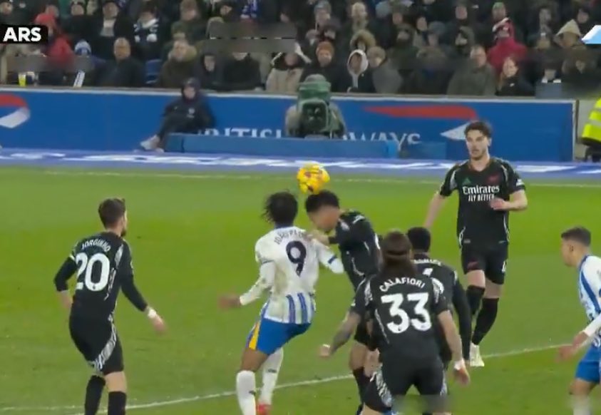 NEW ANGLE OF WILLIAM SALIBA PENALTY INCIDENT DURING BRIGHTON VS ARSENAL EMERGES AND IT CHANGES EVERYTHING