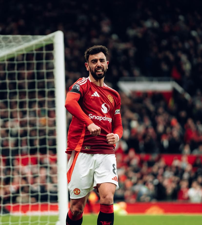 JUST IN Manchester United Captain Bruno Fernandes Caught on Camera Taunting Brighton Fans After Scoring Equalizer Penalty Volume speaks