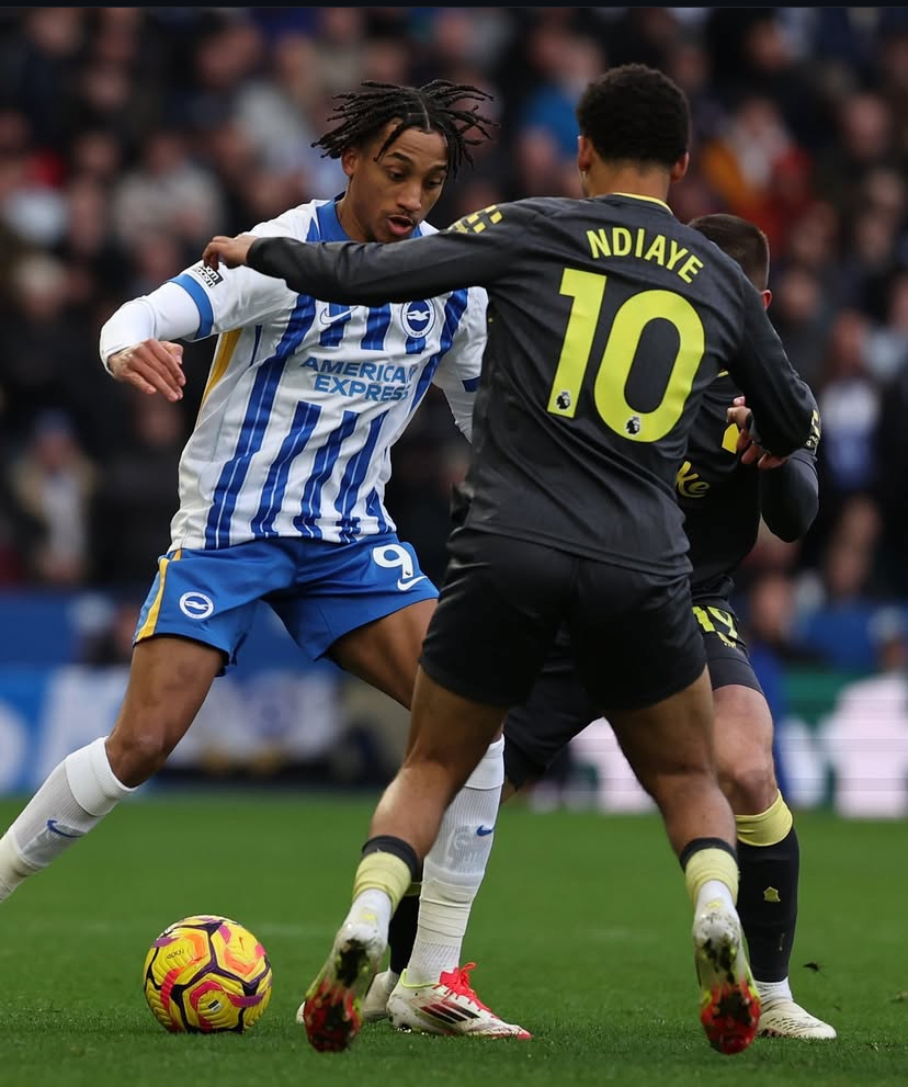 EVERTON PLAYER FINE AFTER BEING CAUGHT LIVE ON CAMERA THROWING JABS AT BRIGHTON FANS AFTER THE MATCH