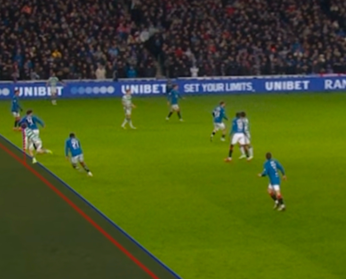 ALTERNATE ANGLE OF ONSIDE INCIDENT DURING RANGER VS CELTIC CHANGES EVERYTHING, FANS ARE SPEECHLESS