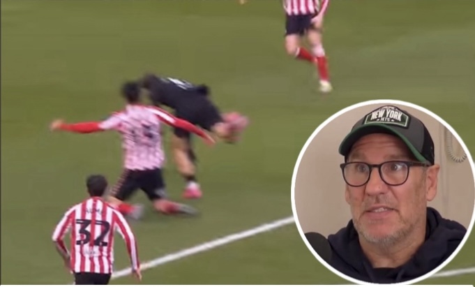 He should be suspended immediately : with a clear footage  merson explained why one Sunderland player should be suspended by FA- Merson was right