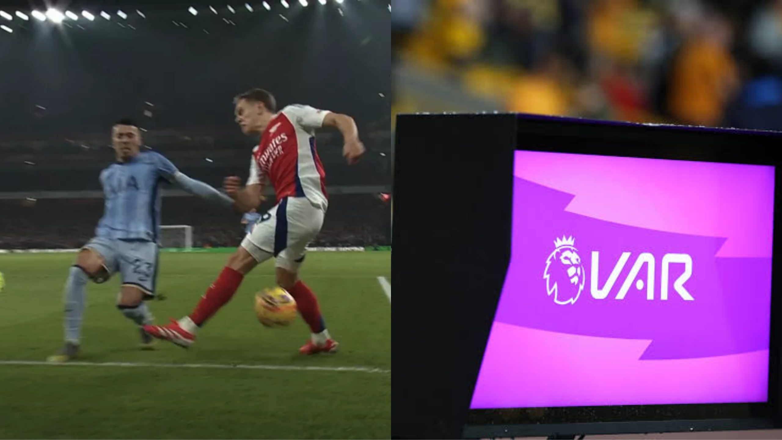 FANS FURIOUS AFTER HEARING VAR’S REASON TO WHY THEY COULDN’T INTERVENE AFTER ARSENAL’S CONTROVERSIAL EQUALISER