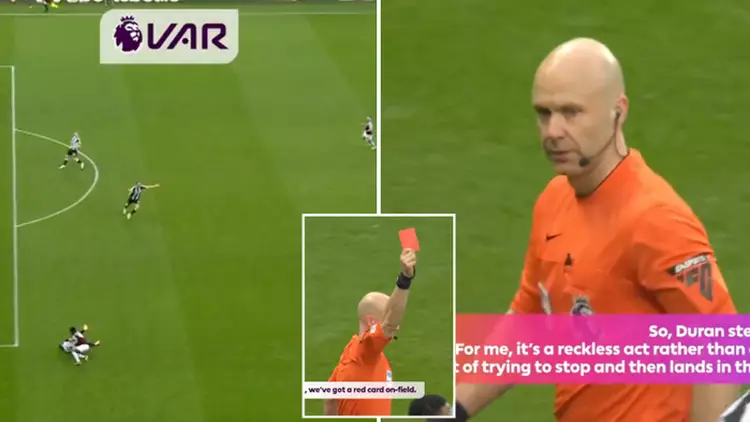 VAR AUDIO EMERGES OF JHON DURAN RED CARD AGAINST NEWCASTLE AND IT’S LEFT FANS COMPLETELY STUNNED