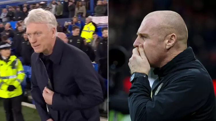 DAVID MOYES GOES OUT OF HIS WAY TO DO SOMETHING SEAN DYCHE NEVER DID AS EVERTON MANAGER AND FANS IMMEDIATELY SPOT IT