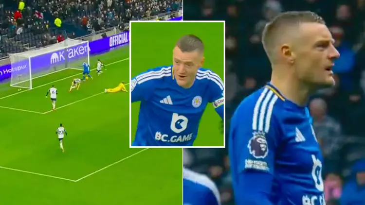 JAMIE VARDY PROVES HE’S THE ULTIMATE WIND-UP MERCHANT WITH GESTURE TO SPURS FANS AFTER SCORING