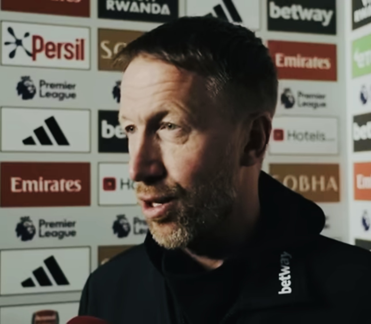 DESPITE THE 1-0 WIN AGAINST ARSENAL GRAHAM POTTER IS STILL NOT HAPPY-HE GIVE THE REASON WHY