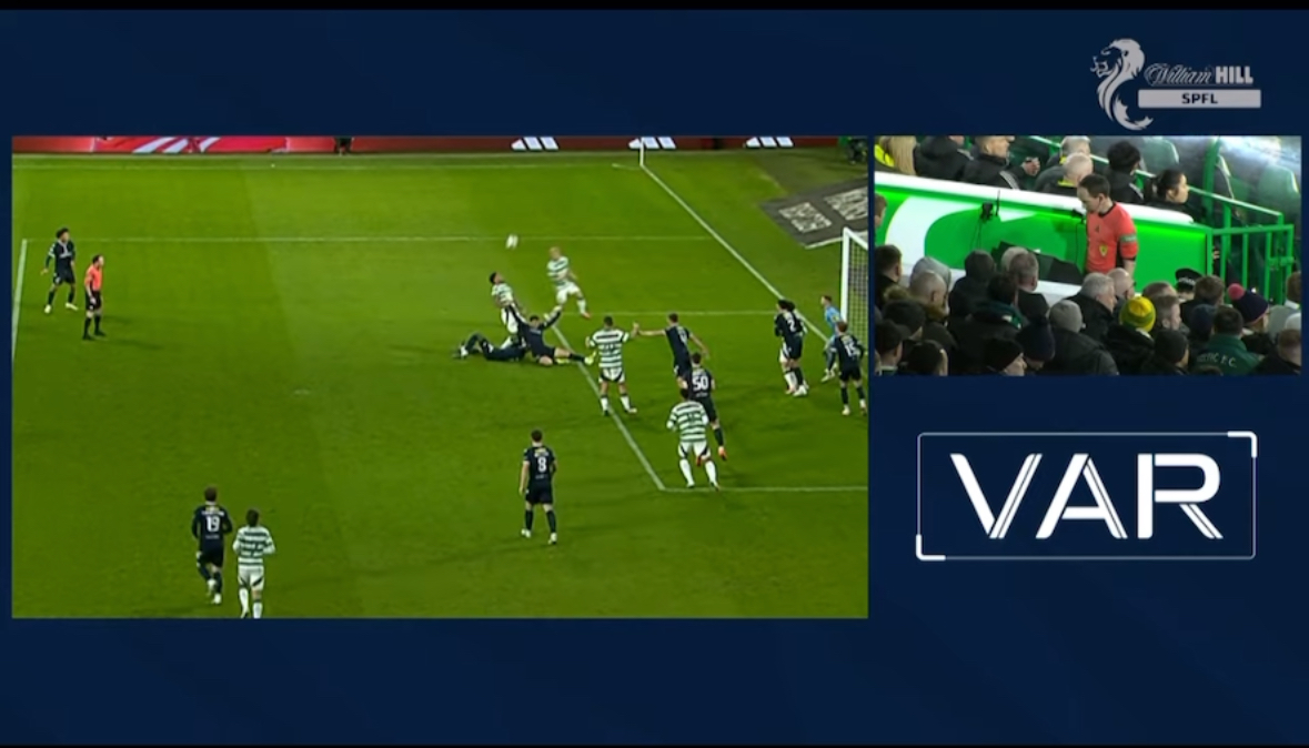 NEW ANGLE OF AUSTON TRUSTY PENALTY INCIDENT DURING CELTIC VS DUNDEE FC EMERGES & CHANGES EVERYTHING