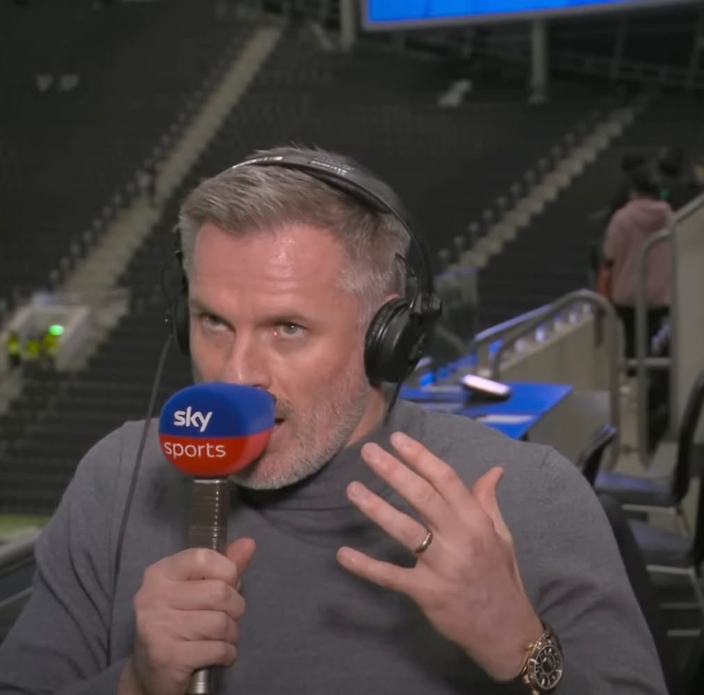 JAMIE CARRAGHER SLAMMED FOR ‘DISGUSTING’ ACCUSATION ABOUT SPURS PLAYER AGAINST LIVERPOOL , IT LEFT VIEWERS AT HOME STUNNED