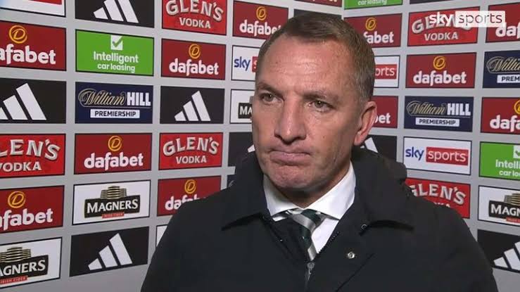 Celtic boss brendan Rodgers tears into tony docherty in a post match interview after celtic set new record with 6:0  win