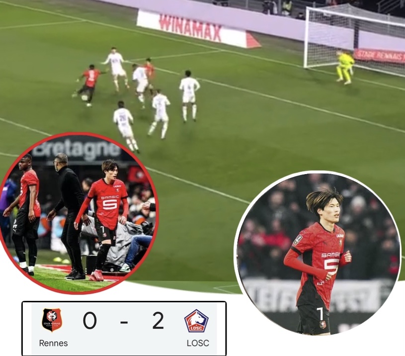 Rennes Fans turn on their own player after disastrous performance against  LOSC Lille – fans are saying the same thing about kyogo furuhashi