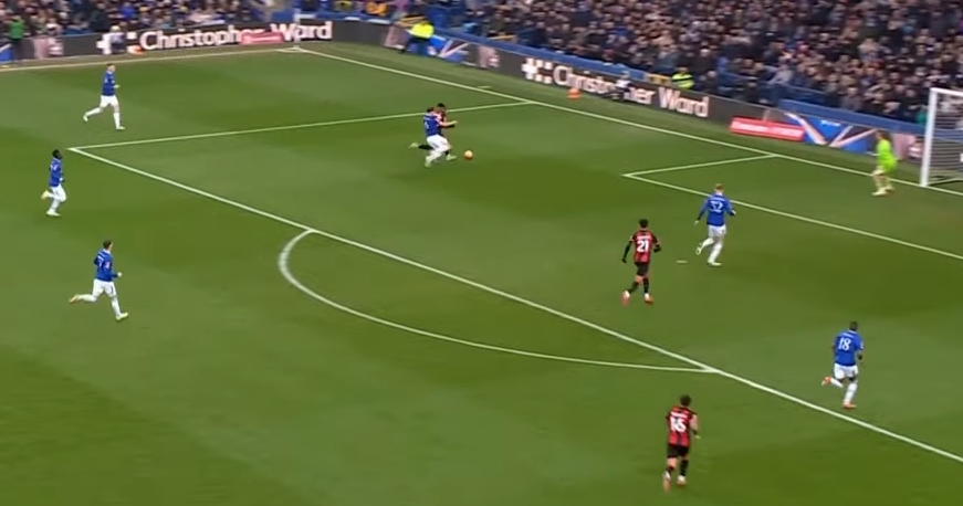 RIDICULOUS; FANS IN DISBELIEF AT WHAT THEY SAW EVERTON PLAYER DO IN THE LOSS VS BOURNEMOUTH