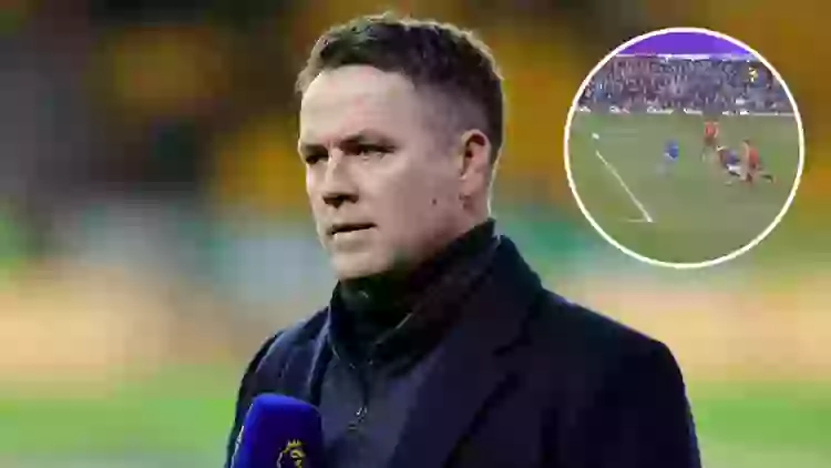 MICHAEL OWEN GOES ON SOCIAL MEDIA RANT AFTER EVERTON DENIED LATE PENALTY AGAINST MAN UTD