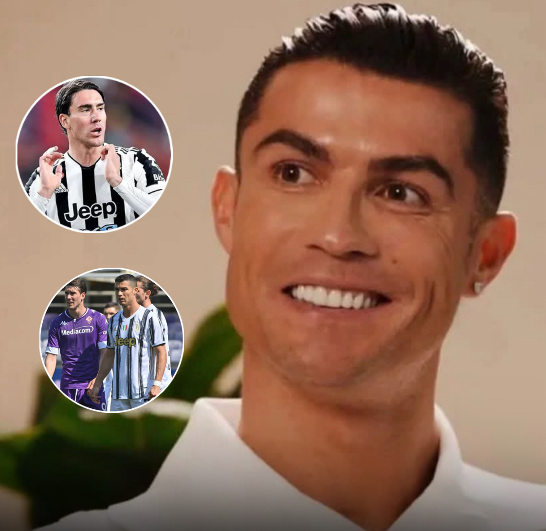 CRISTIANO RONALDO HA APPENA FATTO UNA GRANDE AFFERMAZIONE SULL’ATTACCANTE DELLA JUVENTUS VLAHOVIC