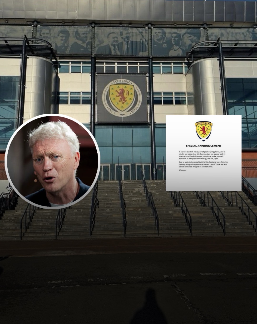 SFA REVEALS DAVID MOYES’ CRITERIA FOR BECOMING NEW SCOTLAND MANAGER AFTER CLOSED-DOOR MEETING